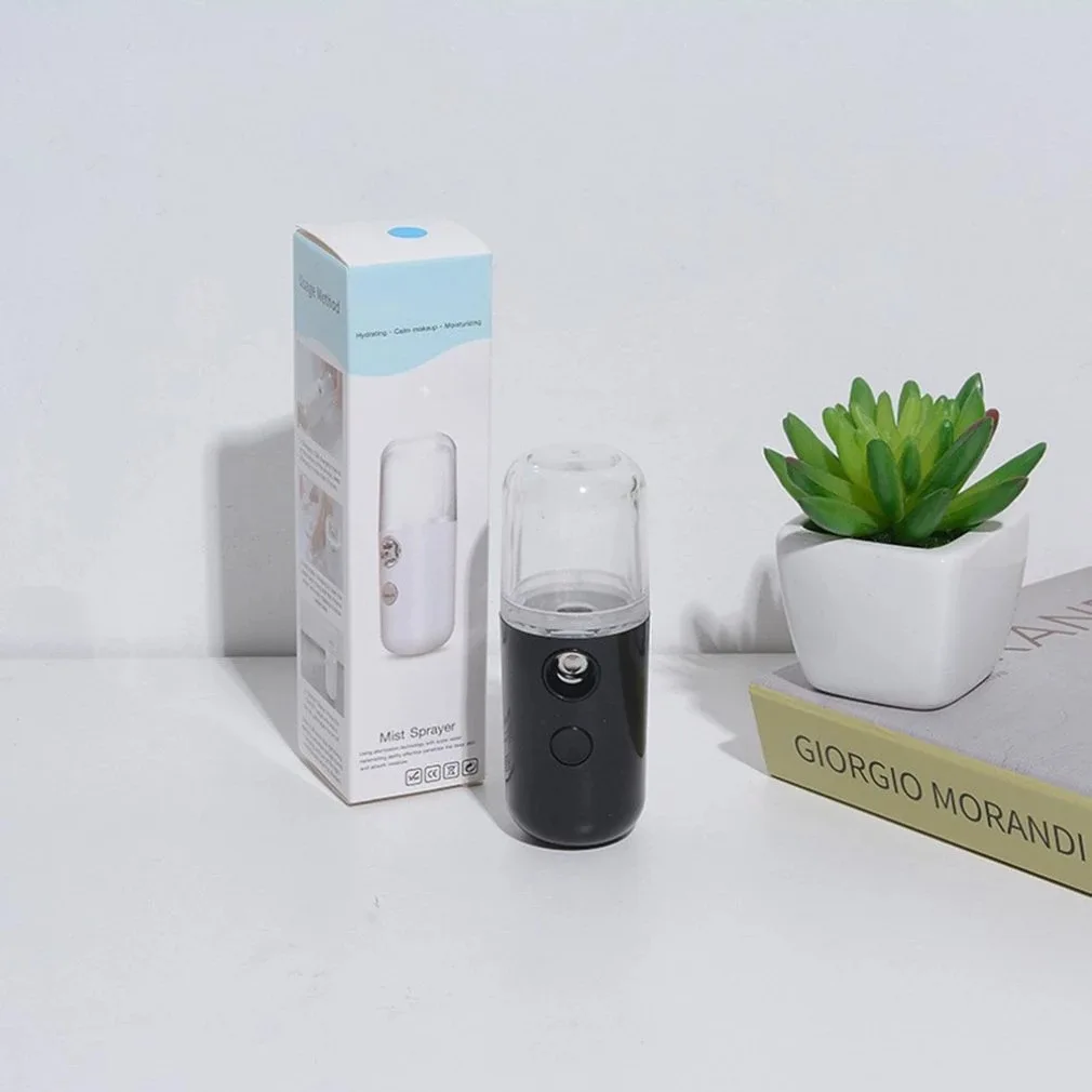 1PC Air Humidifier Black USB Interface 30Ml Spray Water Replenishing Instrument