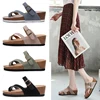 2023 New Summer Women Wedge Beach Slipper Shoe Casual Cork Med Heel Outdoor Clogs Flip Flops Footwear 1