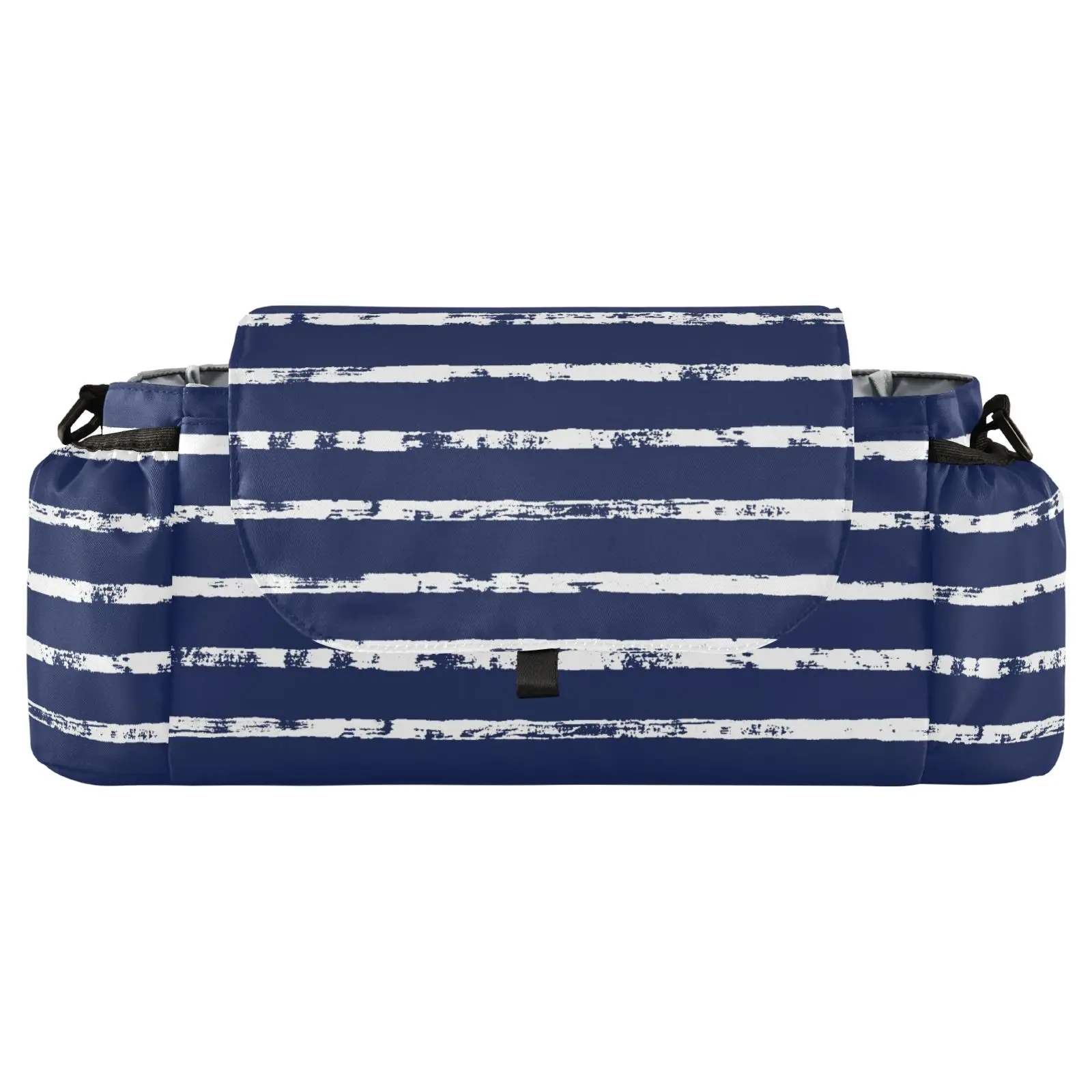 

New Buggy Baby Pram Organizer Bottle Holder Multipurpose Baby Stroller Accessory Stroller Storage Bag Blue Stripes Mummy Bag