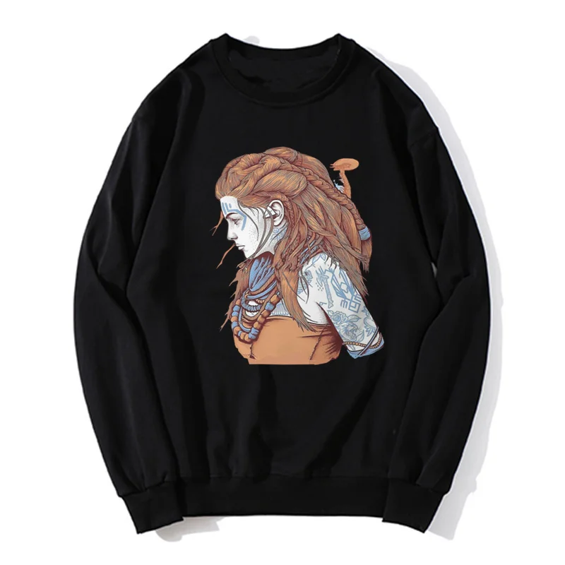 

Horizon Zero Dawn Character Hoodie Classic Oversized Hoodies Men Fleece Pullover Sweatshirt Sweater