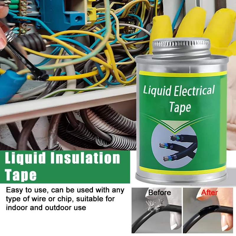 Liquid Tape 30/50/125ml Electrical Waterproof Insulating Tape Repair Electrical Wire Cable Liquid Insulation Paste Fix Line Glue