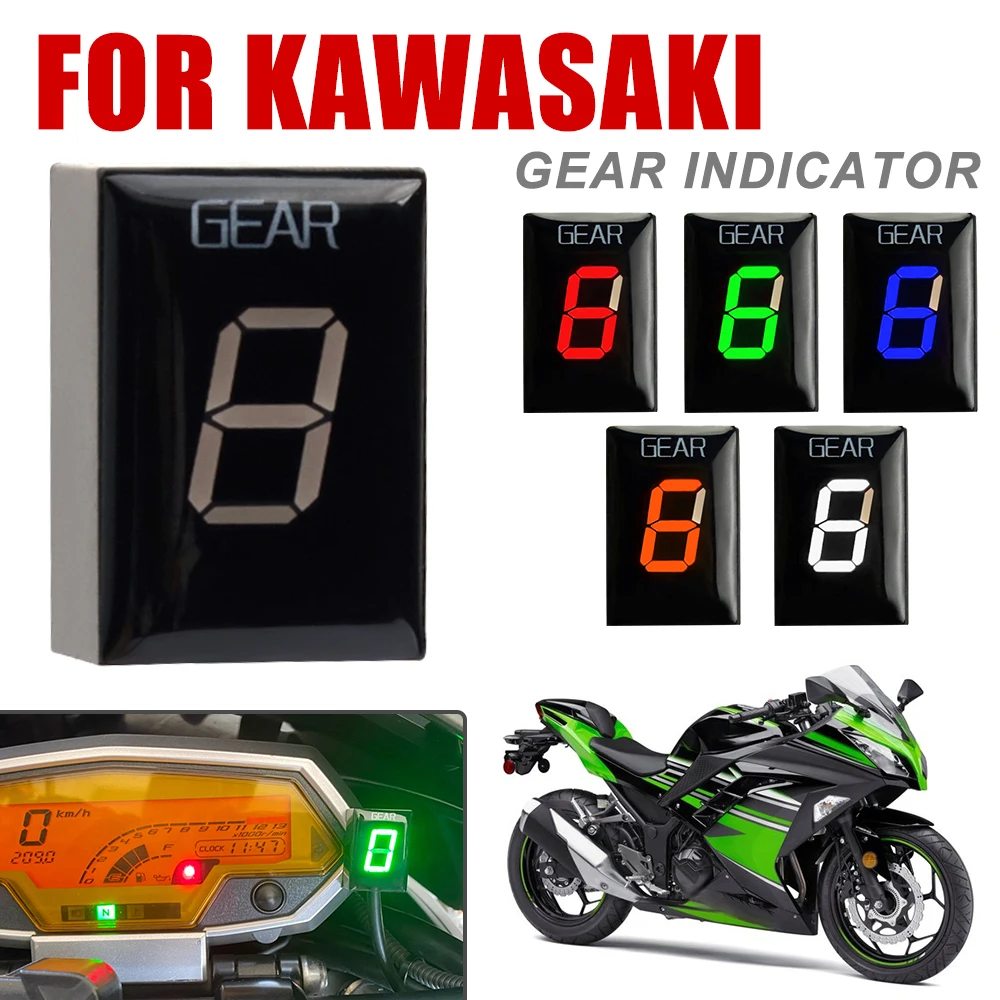 Gear Indicator For Kawasaki ER6N Z1000SX Ninja400 Z1000 Z800 Z750 Versys 650 Z650 W800 Ninja 300 Motorcycle Speed Display Meter