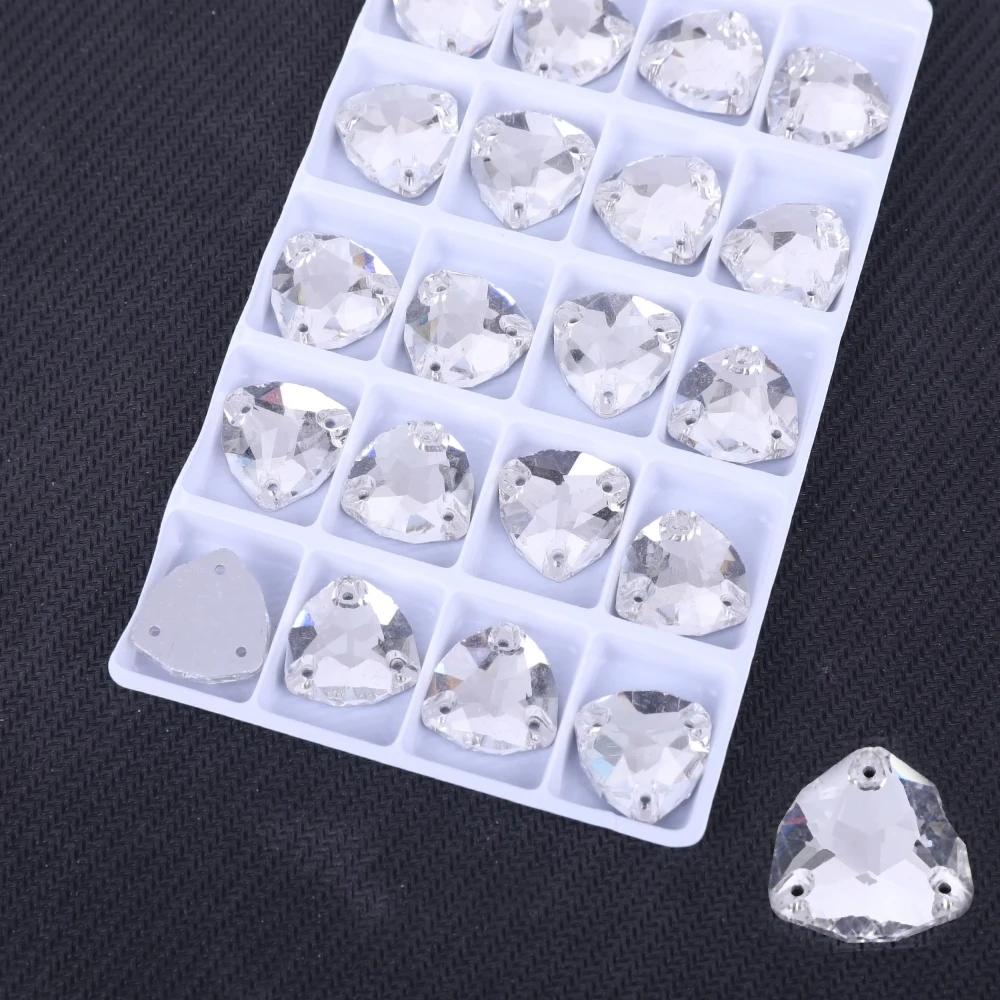 Aufnähen ab Strass trilliant Form Flatback Glas kristalle für Kleidung Brautkleider alle für Dekoration DIY – Detail 4