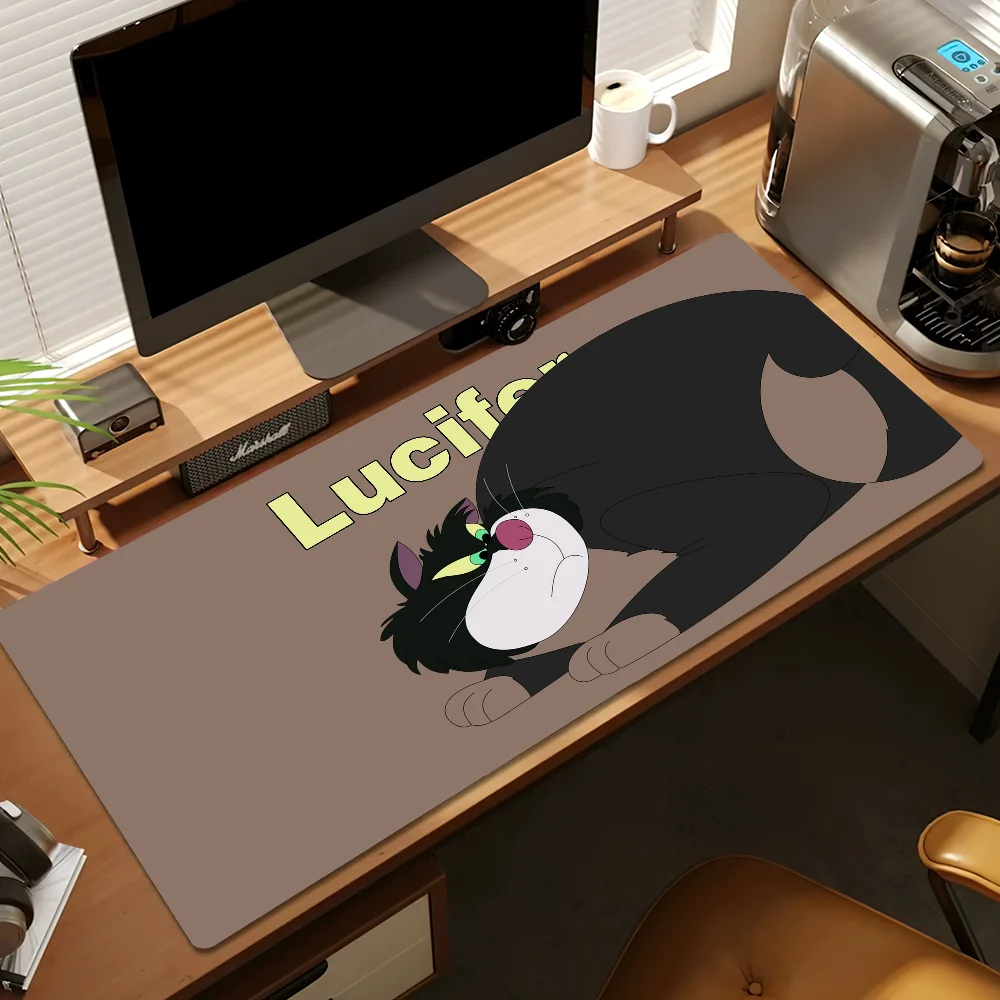 MINISO Disney Cartoon Lucifer Mouse Pad Protector Office Gaming Accessories Laptop Gamer Cabinet Non Slip 2