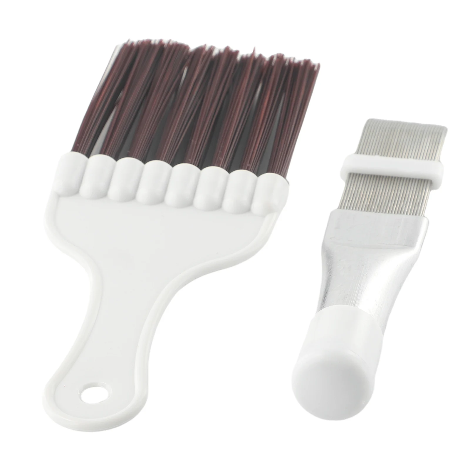 2 Pcs Air Conditioner Fin Repair Comb Cleaner Ac Condenser Metal Coil Brush Stainless Steel Cleaning Brush