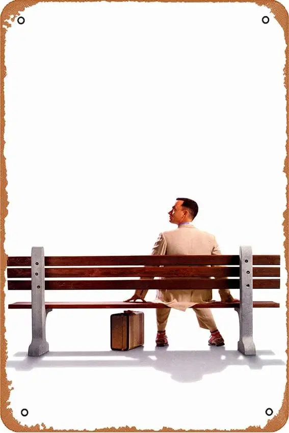 

Плакаты по мотивам фильмов Forrest Gump, трендовый плакат, металлический жестяной знак на заказ, металлический знак 8x12 дюймов, для бара, кафе, ресторана, домашний декор