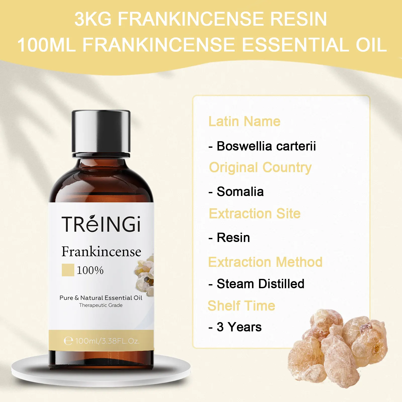 Therapeutic Grade Frankincense Essential Oil for Skin Care