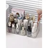 Desktop Makeup Organizer Lipstick Nail Polish Jewerly Organizer Makeup Brush Holder Bathroom Skincare Cosmetic Storage Box 2