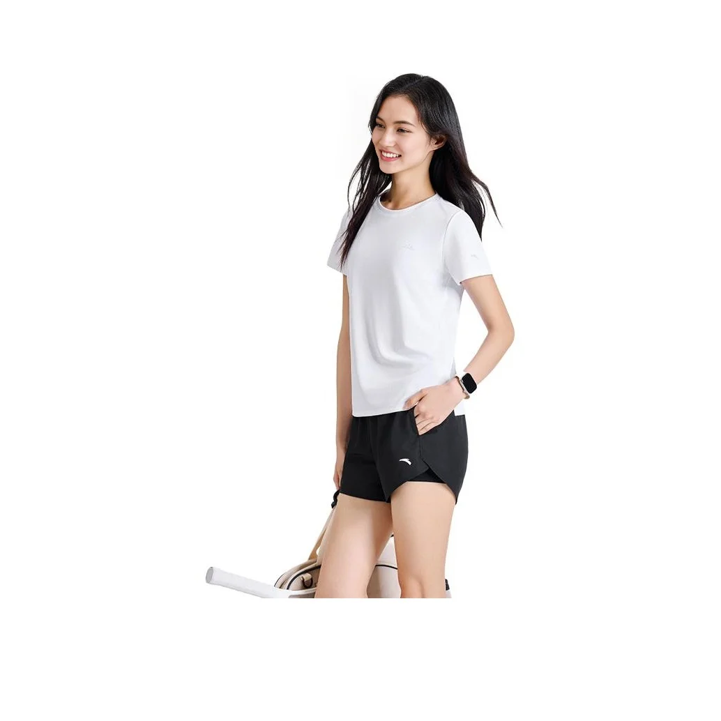 안타 버라이어티 트레이닝 컬렉션 캐주얼 슈트 여성용 스노우플레이크 화이트/베이직 블랙 962527205-1