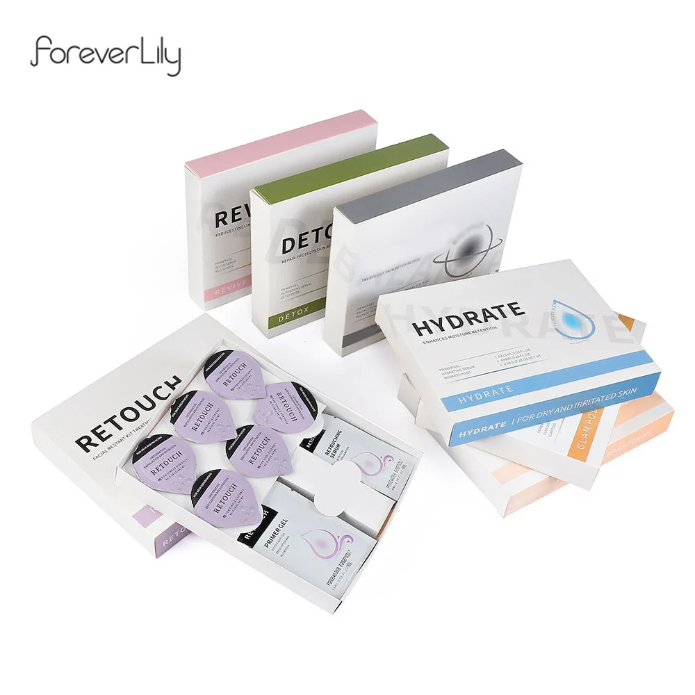 Facial Pods Foreverlily CO2 Pods Kit For Bubble Facial Machine Facial SPA Beauty CO2 Capsule
