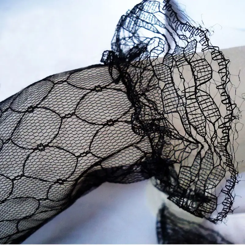 Cosplay Retro Short Dinner Dress Banquet Autumn Wedding Bridal Mesh Gloves Thin Mittens Lace Gloves