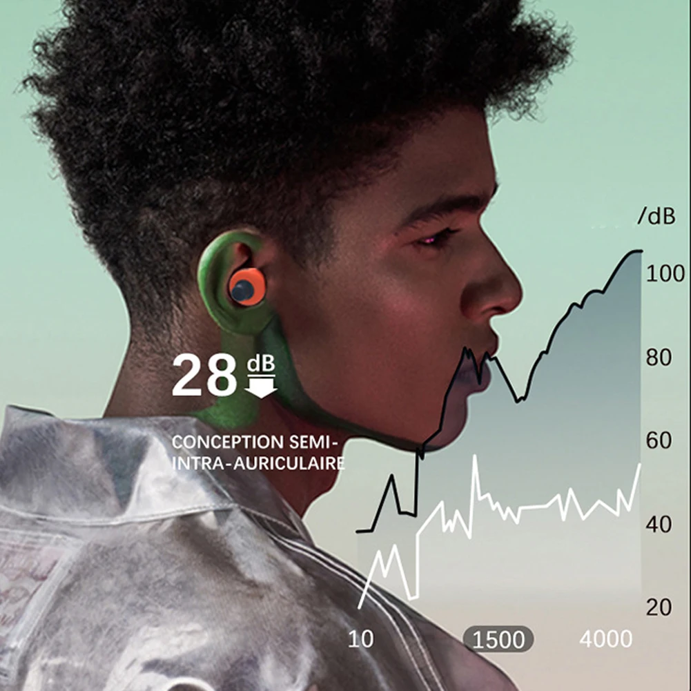 4pcs/set Convenient Silicone Ear Plugs Noise Proof Earplug Comfortable for Sleeping Noise Reduction Accessory 4