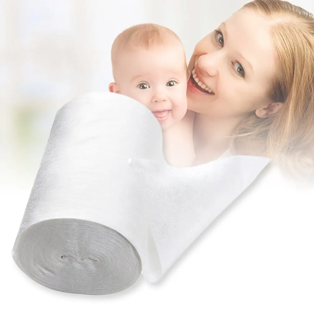 Bamboo Fabric Baby Wipes Biodegradable&Flushable Nappy Liners Cloth Diaper Liners 1 Roll 100Piece 18cmx30cm