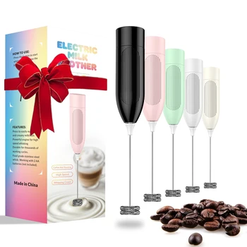 Wireless Milk Foamer Coffee Whisk Mixer Electric Egg Beater Mini Frother Handle Stirrer Cappuccino Maker Housewarming gift idea 1