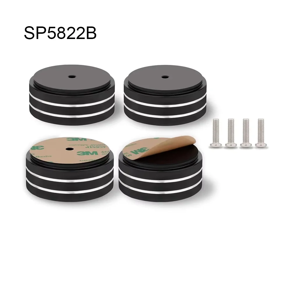 4pcs HiFi AMP 스피커 알루미늄 절연 피트 패드 40x15mm 40x20mm 58x22mm DAC 피트 패드 골드 실버 블랙