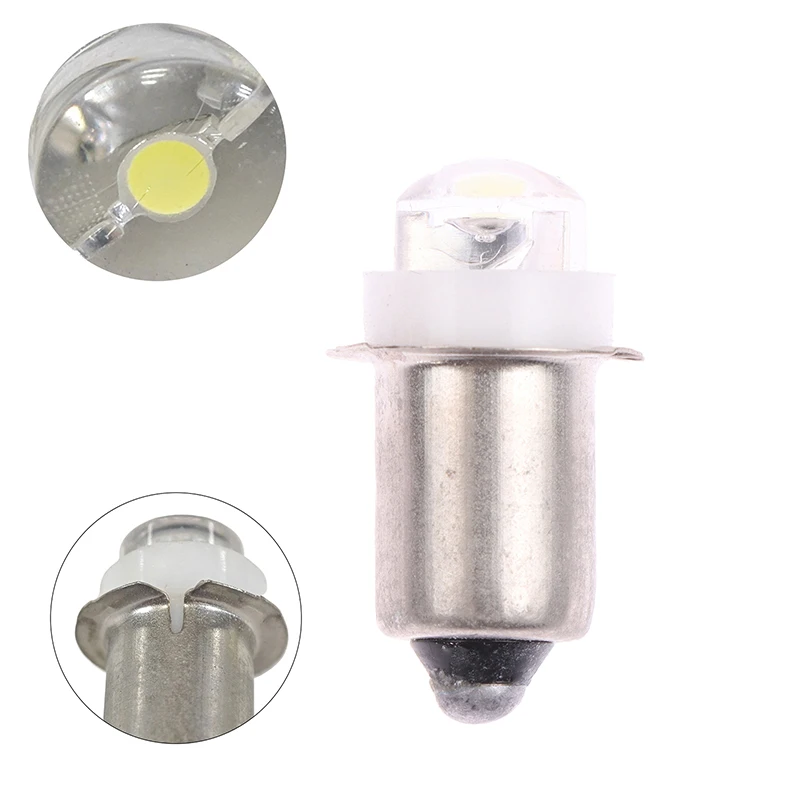 

V-Shaped Fluted LED Spotlight Torch Bulb P13.5S PR2 1W LED Flashlight Work Light DC 2.2-2.5V White