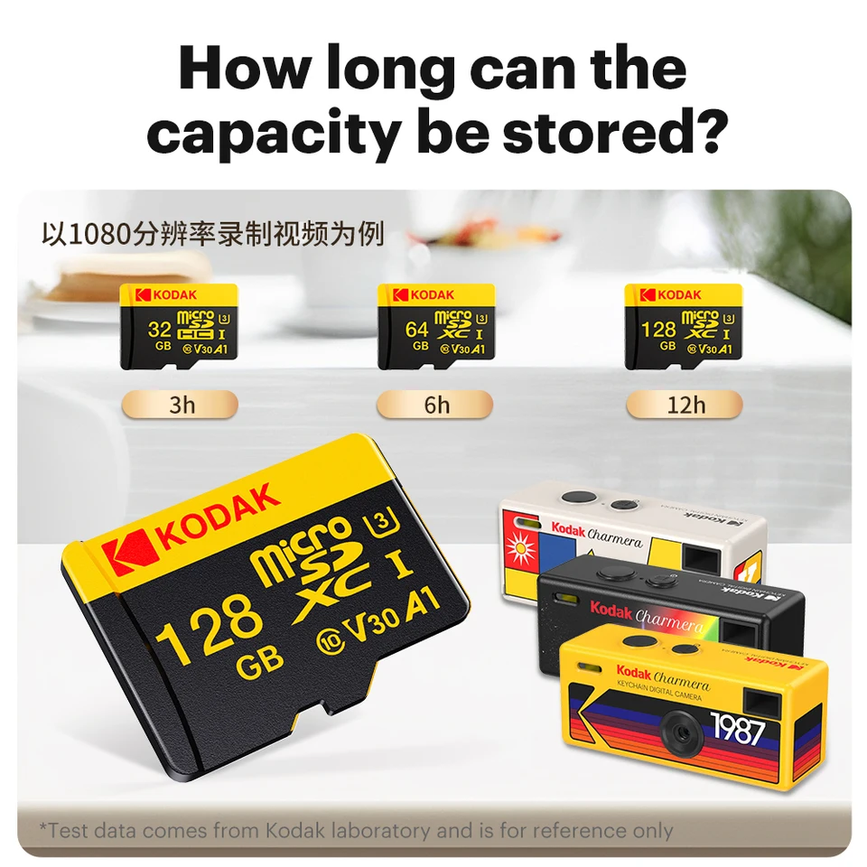 Micro SD Card Flash Memory Card for Kodak Charmera Digital Camera