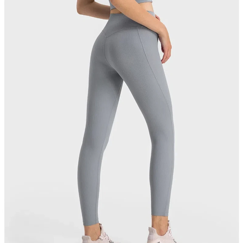 Yoga  6   Colors Pants Women Sexy V Butt Push Up Fitness High Waist Pants Gym Workout Female Sports Yoga Leggings