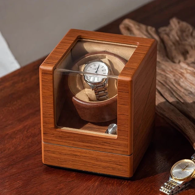 Remontoir de montre silencieux montre mécanique remontage automatique montres-bracelets pour hommes remontoirs de montre en bois remontoir de montres domestiques 1