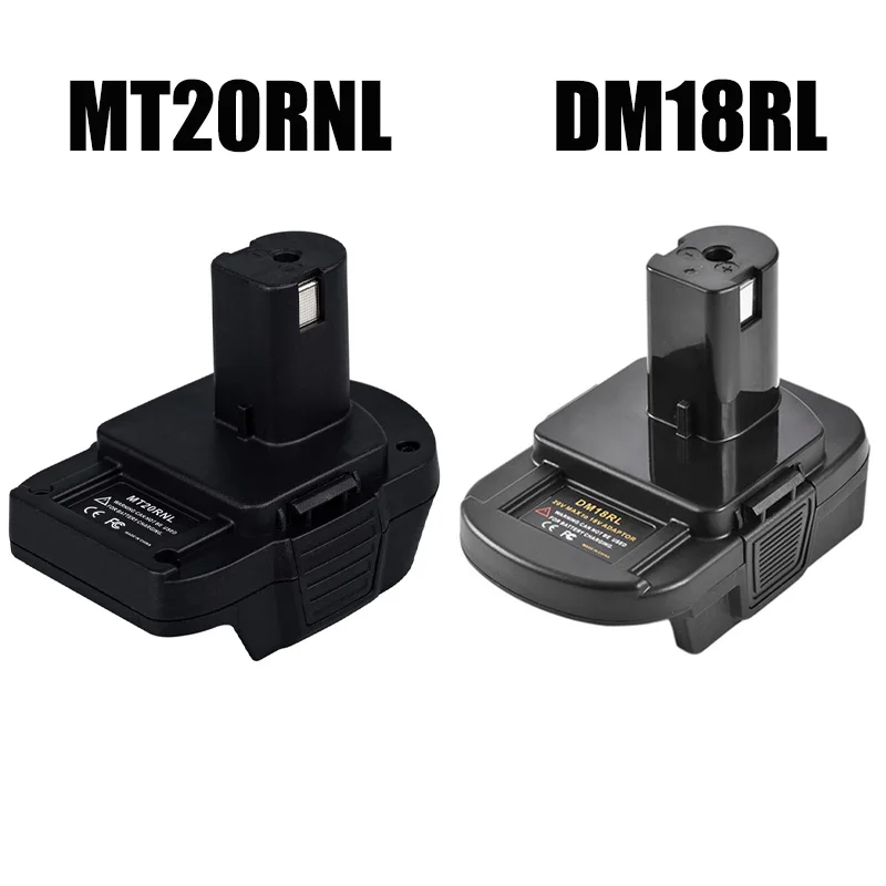 Mt20rnl dm18rl adapter for makita dewalt milwaukee 18v li ion battery