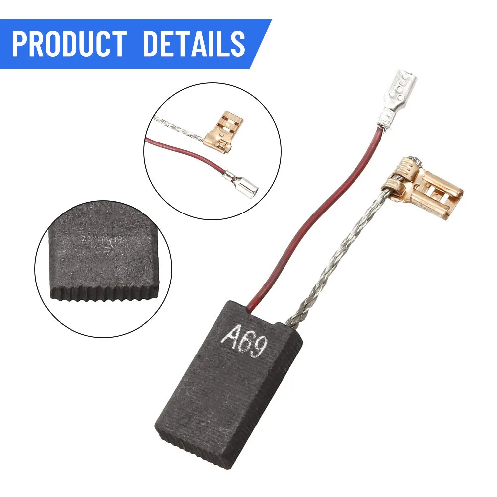 

4pcs Carbon Brushes Kit 1617014135 For GBH5-40DE GSH 5-CE GSH 5 E GBH7-45DE GBH7-45D 12.5x6.4x25.2mm Power Tools Accessories