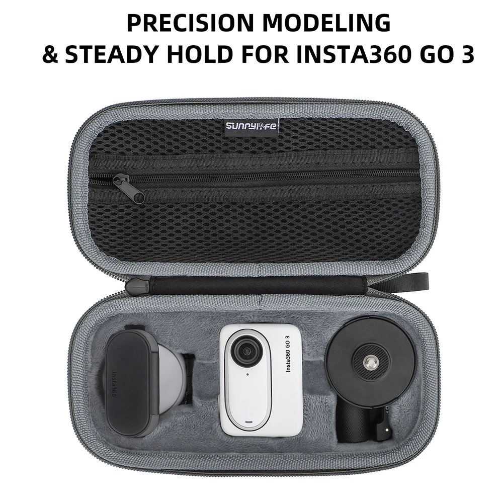 

For INSTA360 Go 3 Portable Storage Bag Handel For Insta 360 Go3 Case EVA Carrying Cover Hand Strap Shockproof Protective Box