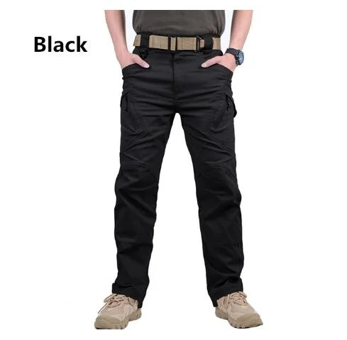 Urban Tactical Pants Men Classic Combat Trousers SWAT Army Military Pants Men Cargo Pants for Men Military Style Casual Pants Black