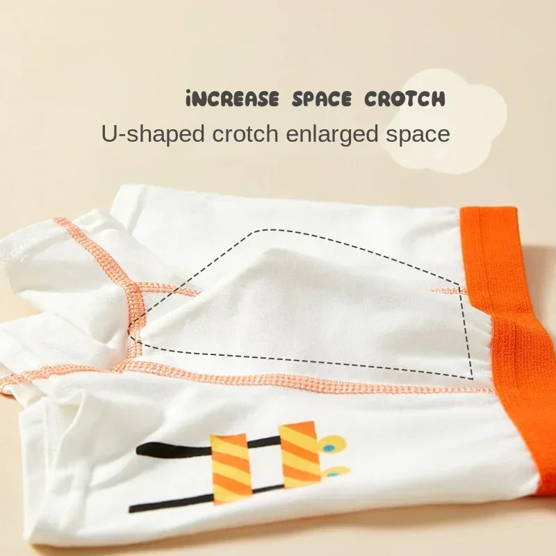 4 Pack Summer boy Underwear Set Children Cartoon Clothes Boyshorts Soft and Comfortable Safety Panties for Little School child