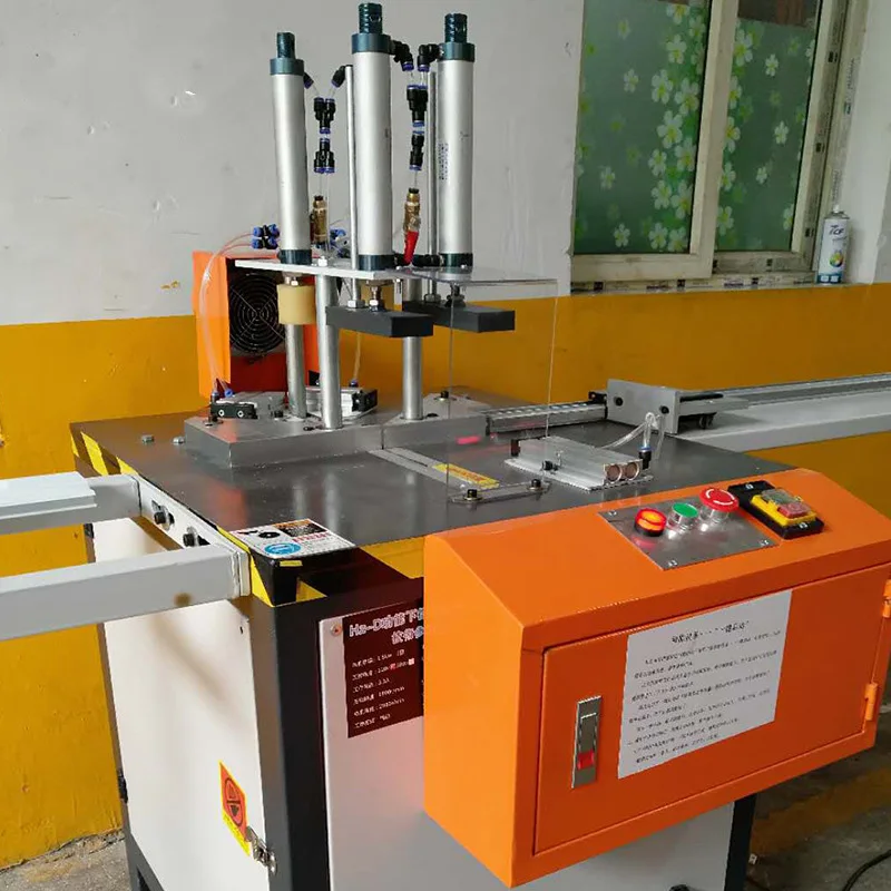 CNC 45&deg;90&deg; double-head multifunctional aluminum cutting machine complete set of aluminum window and door manufacturing machine