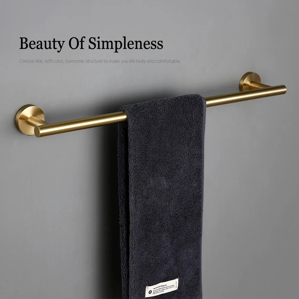 Brushed Gold Bathroom Accessories Set Hardware Kit Wall Mount Hand Towel Bar Rack Toilet Roll Paper Holder Robe Hook Hanger paper towel holder toilet paper holder towel hook bathroom hardware set bathroom hardware accessories