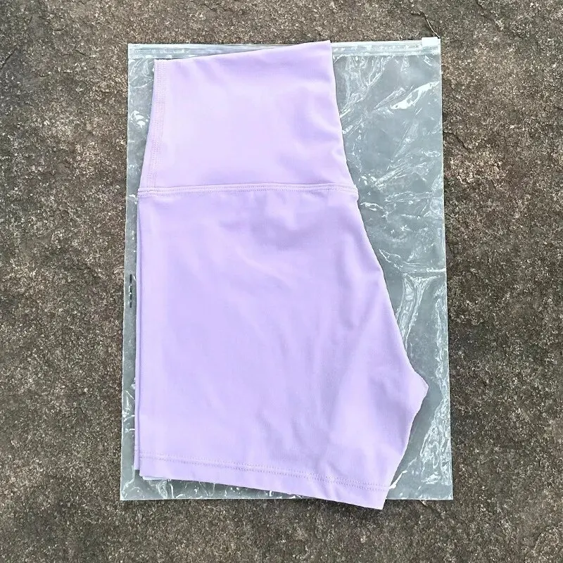 Women's Sexy High Waist Solid Color Yoga Shorts - Soft, Tight, and Perfect