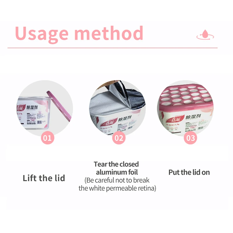 6 boxs Wardrobe Moisture Absorber Reusable Moisture-proof Dehumidification Box For Wardrobe Closet Laundry Rooms 4