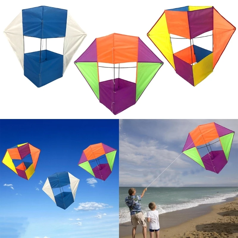 Cube Box Kites For Kids Adults colorful rainbow kite eagle kite plastic kite butterfly kite beach delta kite delta kite beach kite stunt kite unicorn kite plane kite snake kite power parafoil kite chinese dragon kite parafoil kite foal kite