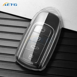 Premium TPU Car Key Cover - Sleek Protector Shell (White)