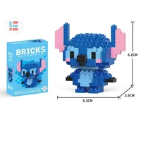 Disney LiLo Stitch Toys Building Blocks Sanrio Kuromi lega Anime Cartoon Character Model Building Blocks Toy for children Gift 2