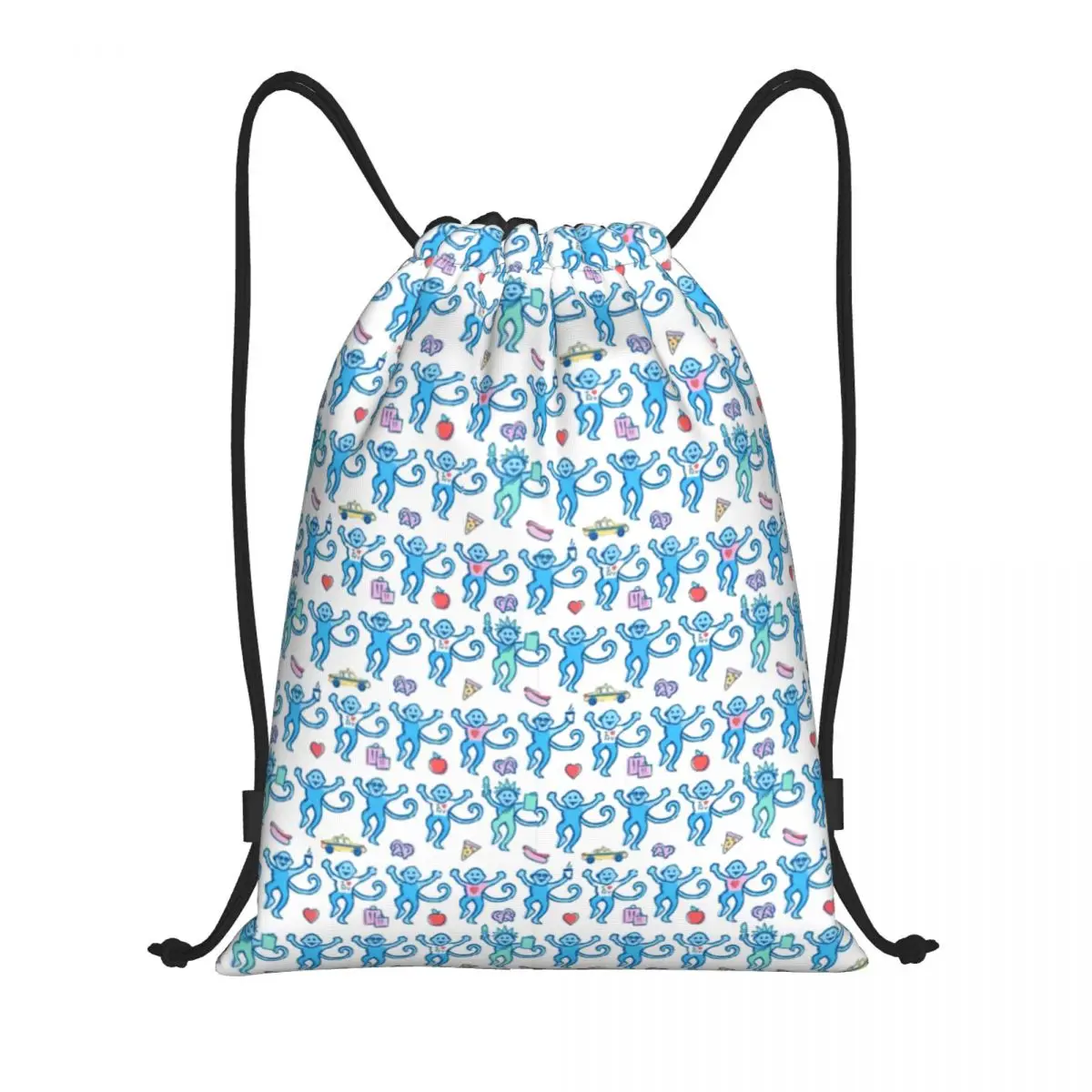 

Индивидуальный рюкзак в стиле преппи с роликами, обезьянами, кроликами на шнурке, спортивная сумка для тренажерного зала для мужчин и женщин, тренировочный рюкзак