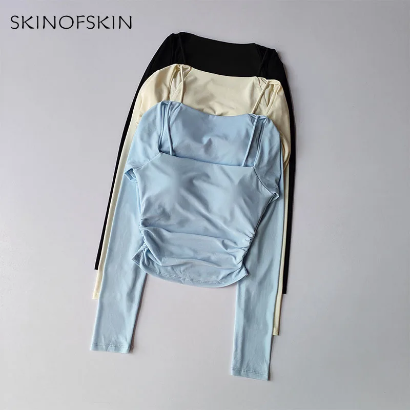 Yoga Clothes Women Sports Tops Fixed Chest Pads Mesh Splicing Slimming Long Sleeves Fashionable Running Training Fitness Clothes sports t shirt yoga top yoga shirt sports shirt