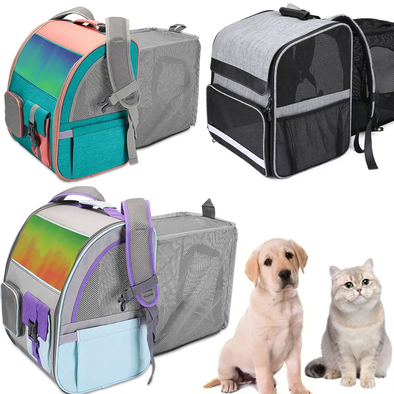 

Новые товары для домашних животных, складной рюкзак, сумка для кошек, уличный дышащий рюкзак для собак, портативная Расширительная сумка для домашних животных