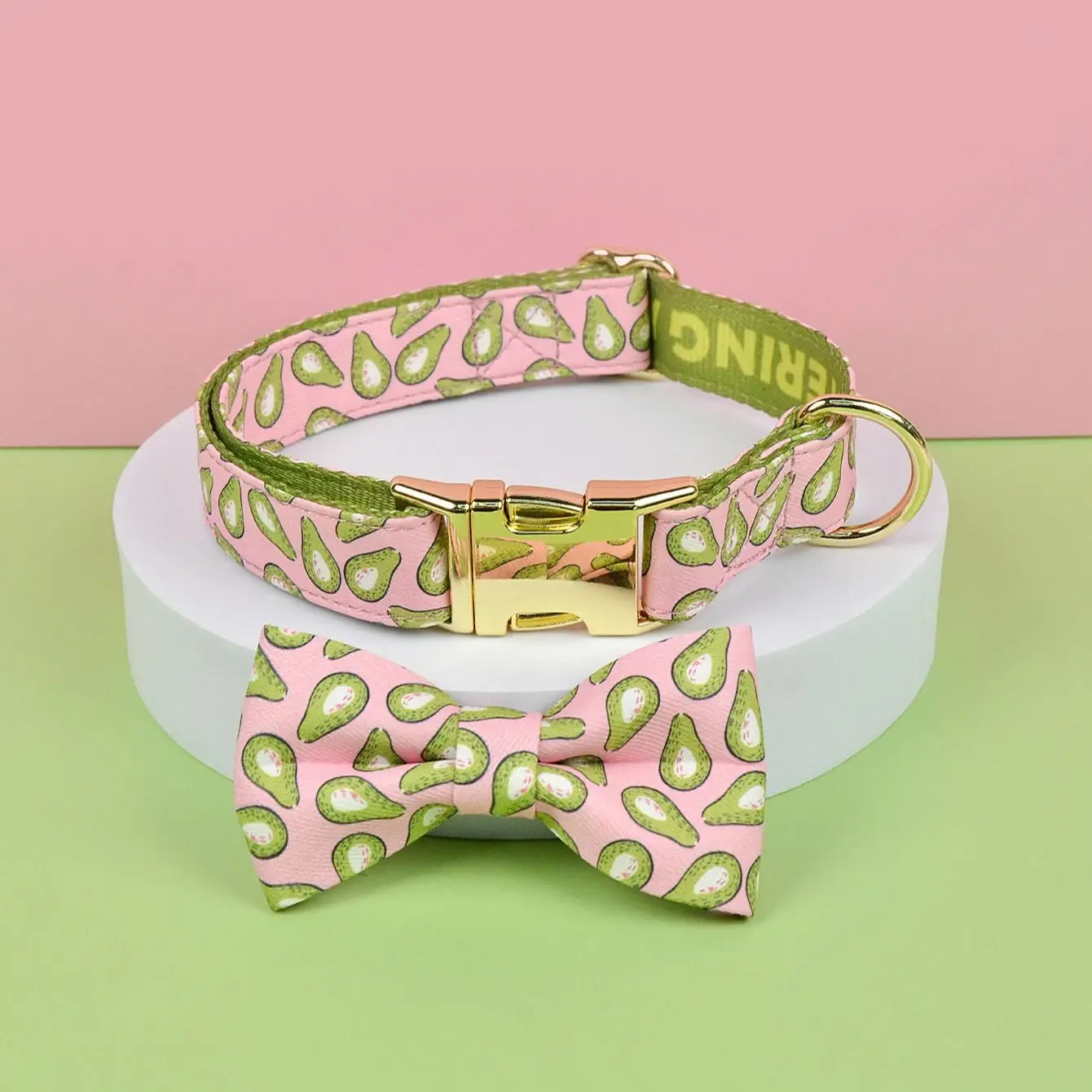 1 Pcs Valentine's Day and New Year Gifts Cute Pet Collar With Bow Tie Double Side Printed Necklace Pet Adjustable Collar dog collar,pet collar