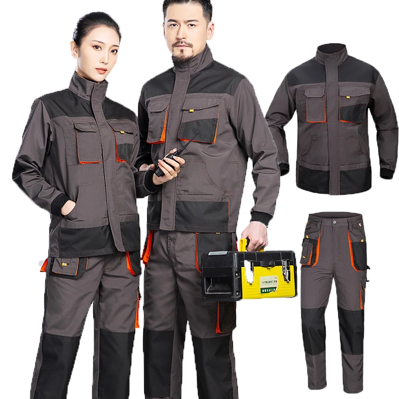 Ropa de con múltiples bolsillos, uniforme duradero a prueba de agua, traje de soldadura resistente al desgaste, trajes de trabajo gruesos para reparadores de taller| | -