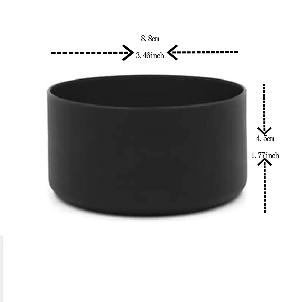 Water bottle flat glass anti-slip bottom sleeve cover bumper sports mug bottom sleeve shock absorption and fall prevention.