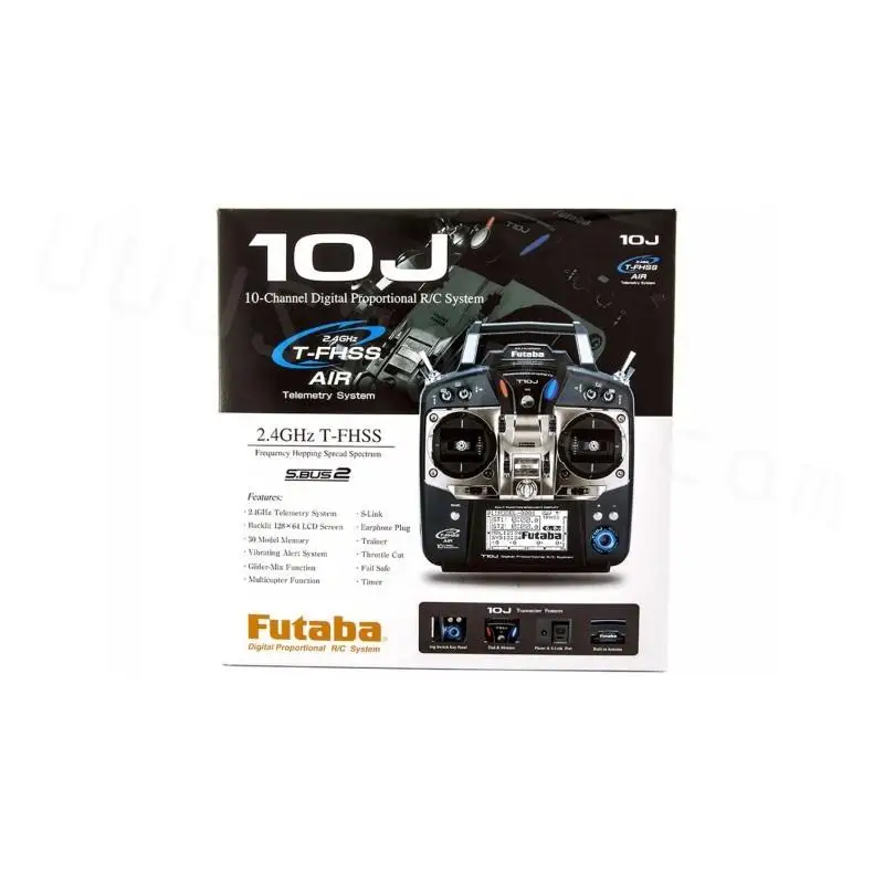 Futaba T10J 10-Channel 2.4 GHz S-FHSS RC Transmitter 01004372-3