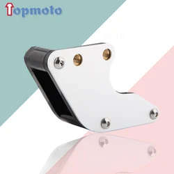 Enhanced Motorcycle CNC Chain Guard Guide for Dirt Bikes and Scooters (Black Silver B)