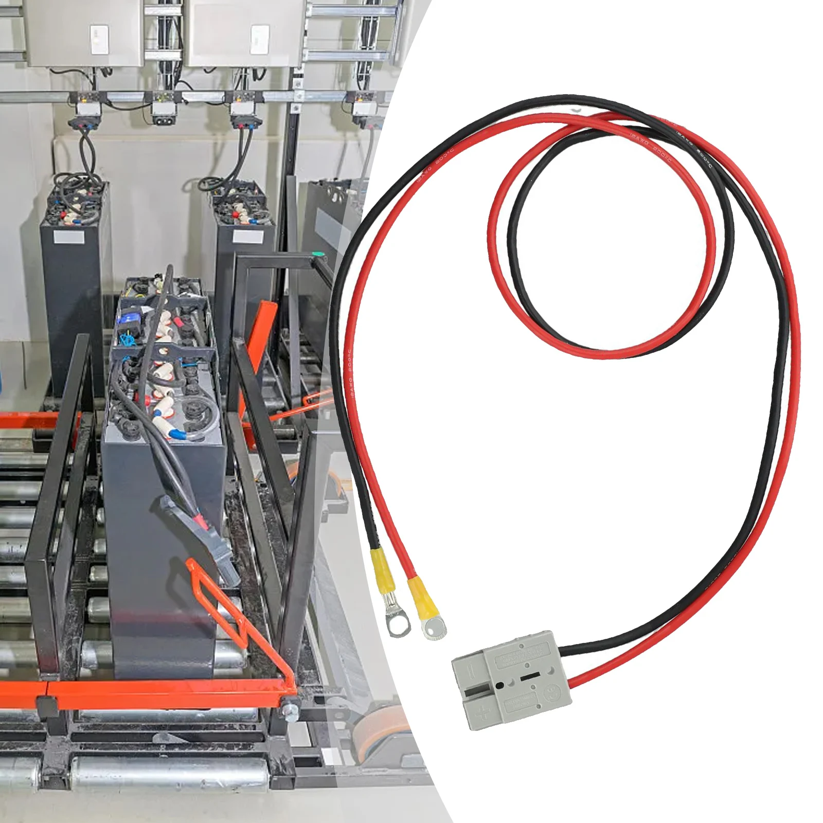 12AWG 50A Stecker Für Anderson Stecker Blei Zu Lug M8 Terminal Batterie Lade Stecker Kabel Elektron Strahl Kreuz Verknüpfung Agent – Detail 30
