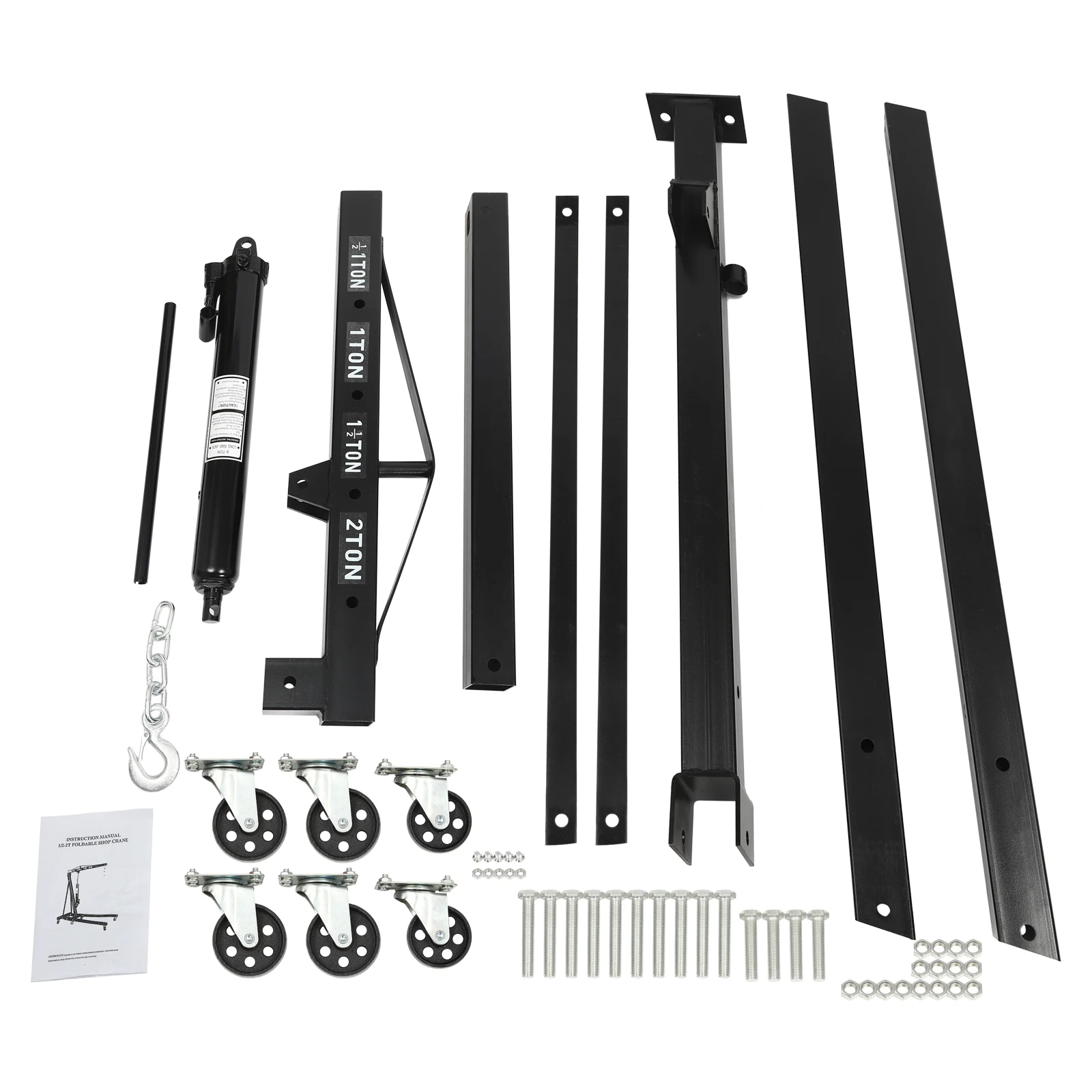Engine Hanger Engine Crane Hydraulic Car Crane 2T Ton Folding Mobile Auto Maintenance Tool