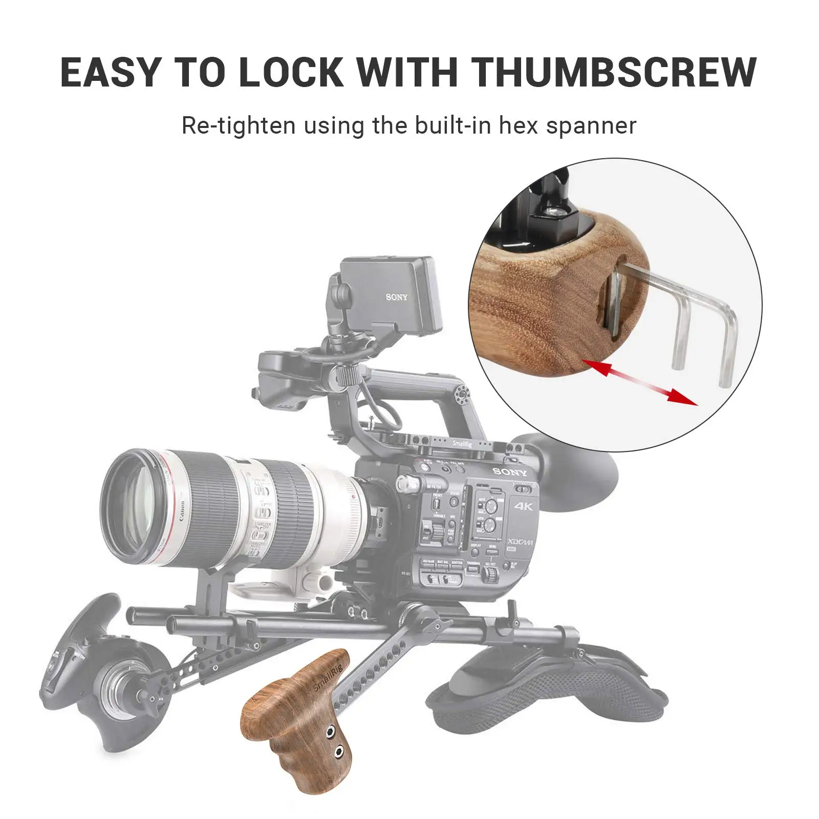 Tilta 木製カメラグリップ　TT-0509-R右手用 Tilta 木製カメラグリップ TT-0509-R右手用 TILTA 『TT-0509-R』木製