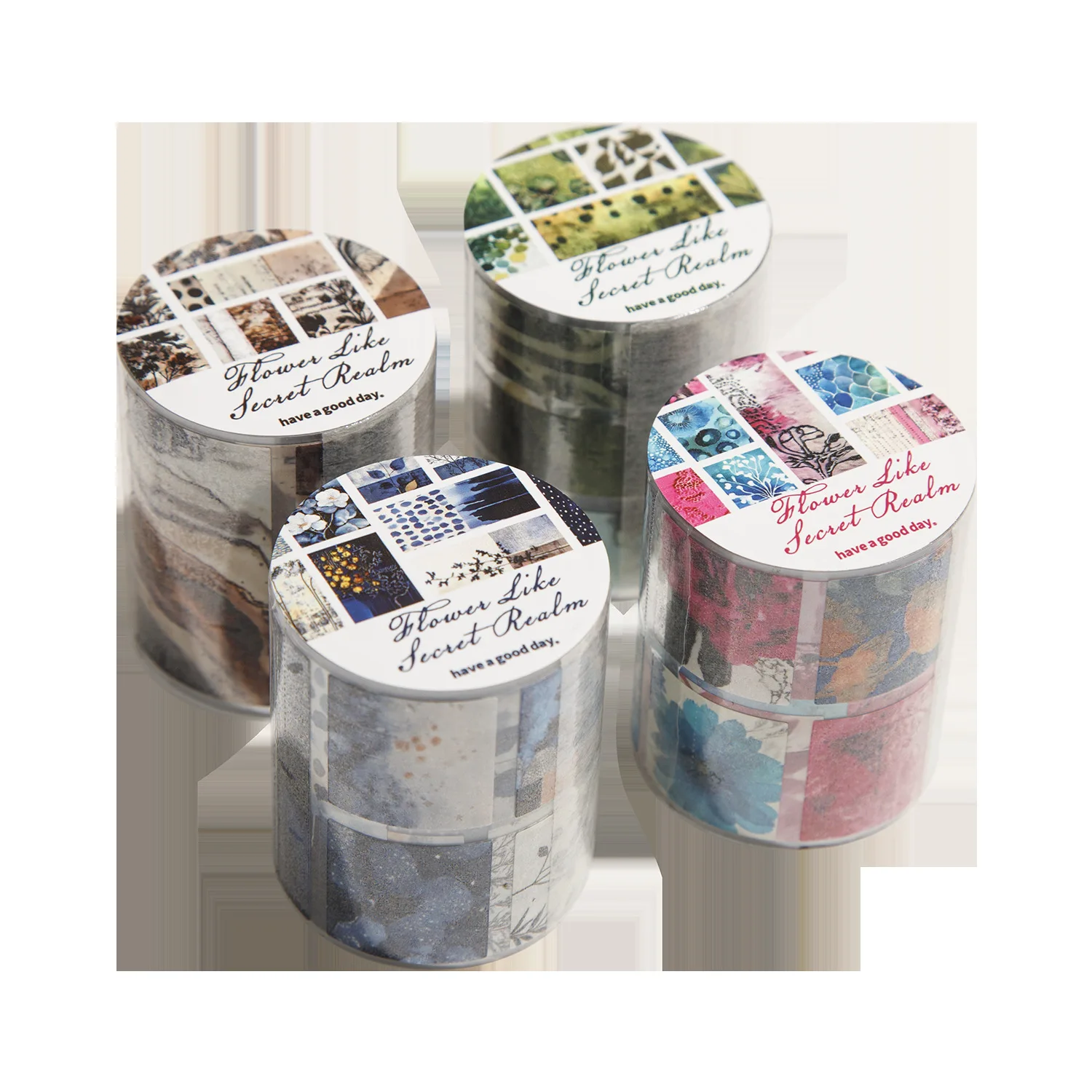 1pcs DIY 장 접착 테이프 일본 Huayang Secret Realm Washi 테이프 마스킹 스티커 문구류
