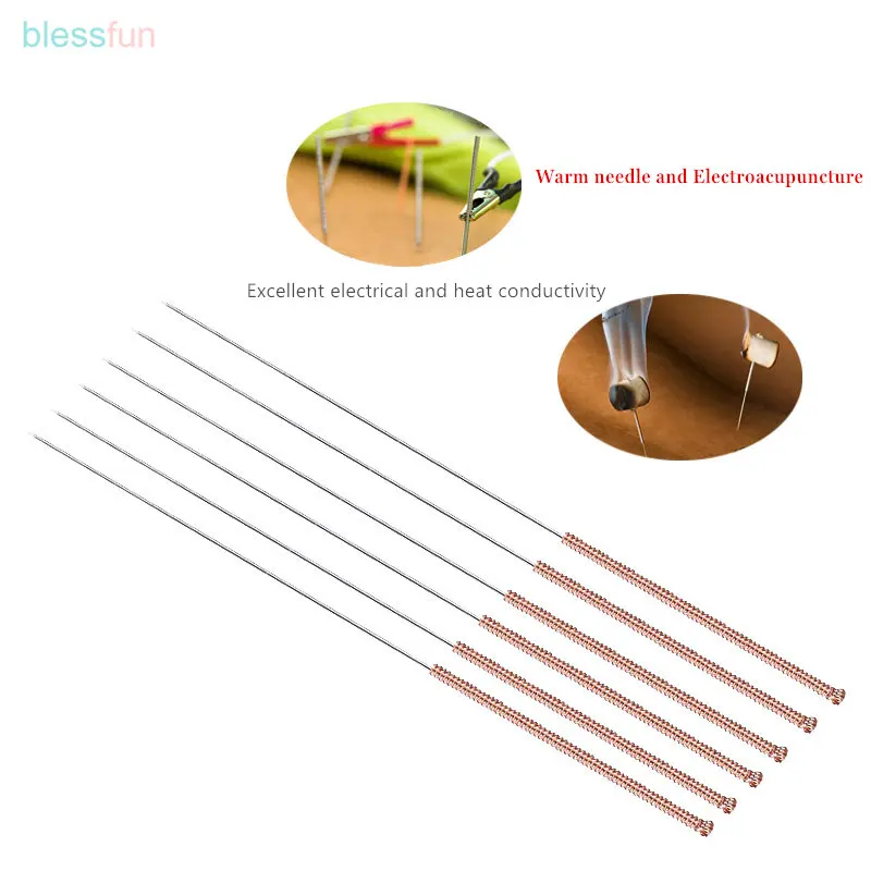 Red Copper Handle Chinese Medicine Acupuncture Needle Electroacupuncture Filiform Needle Beauty 100Pcs/Box disposable acupuncture needle