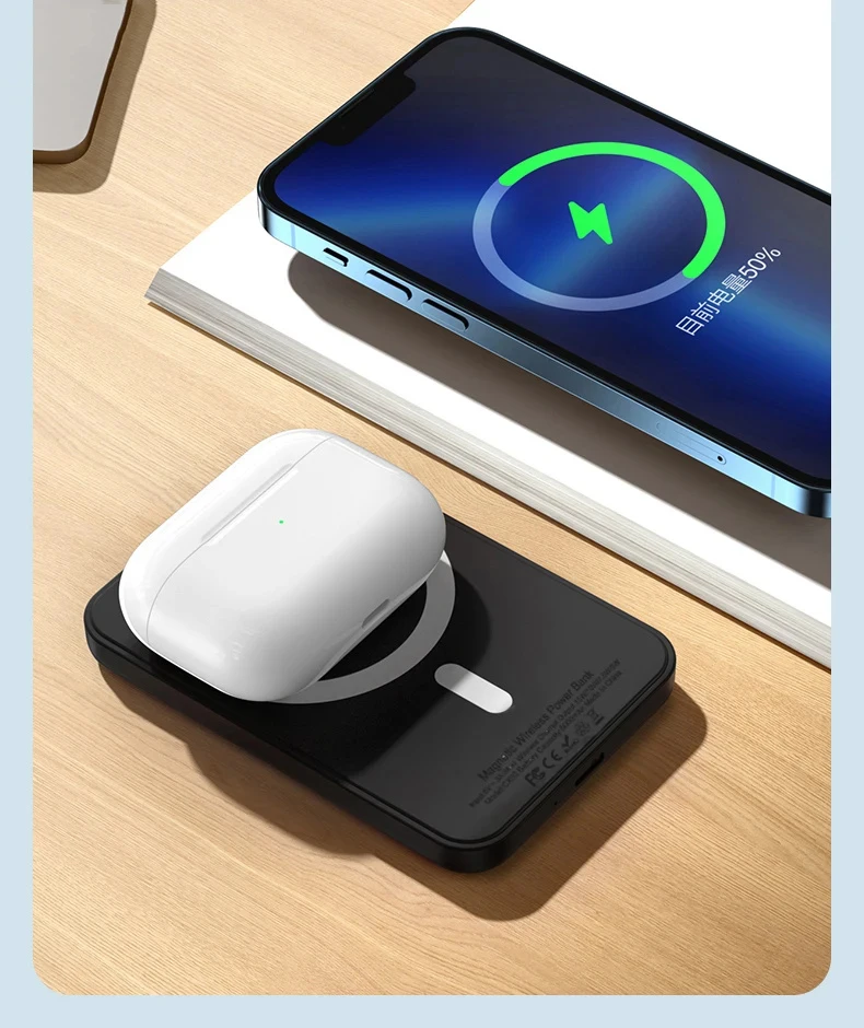 10000mAh New Magnetic Powerbank Magnetic Wireless Power Bank Type C Charger for iphone 15 15Pro Max 15Plus External Battery Pack 9 Sdc961752641f4a609e8b0679e0be8a09T