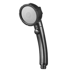 Luxury Adjustable High - Pressure Rainfall Shower Head (3 modes black shower)